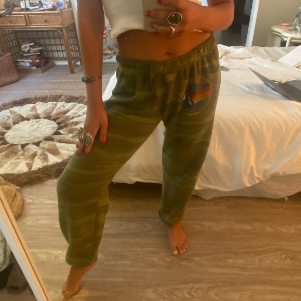 Camo aviator nation sweatpants